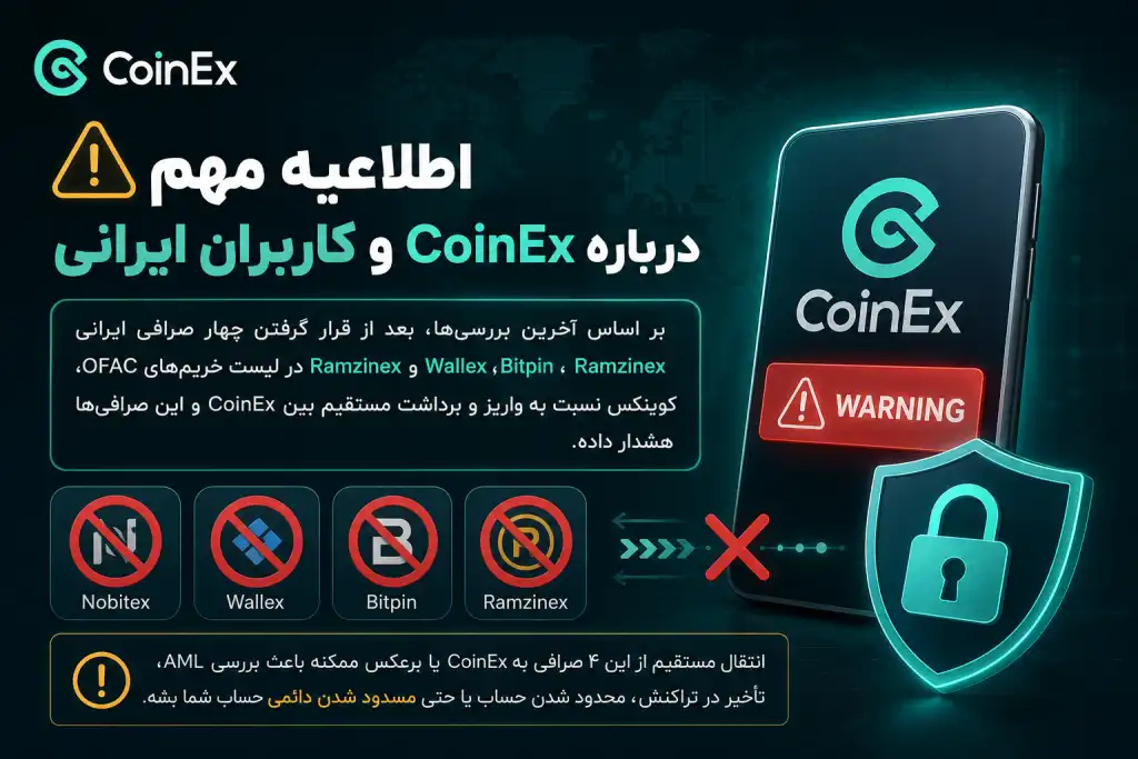 اطلاعیه مهم درباره CoinEx و کاربران ایرانی