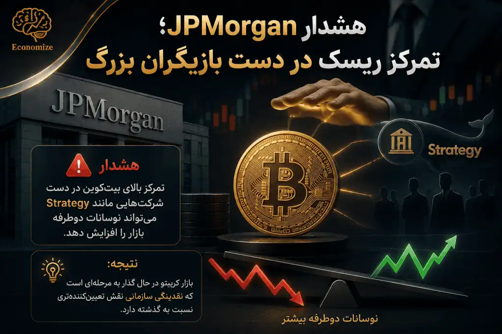 هشدار JPMorgan؛ تمرکز ریسک در دست بازیگران بزرگ